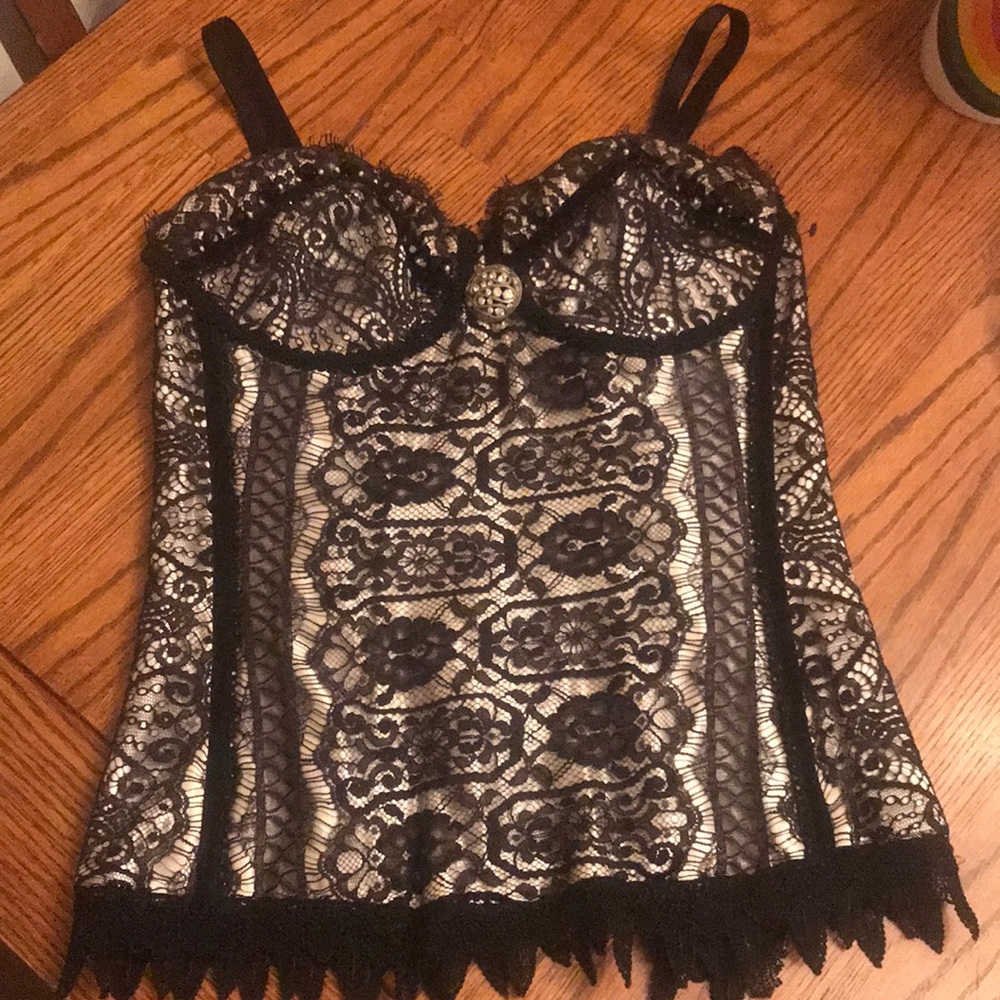 Deborah Lindquist ECO corset bustier Black  34B